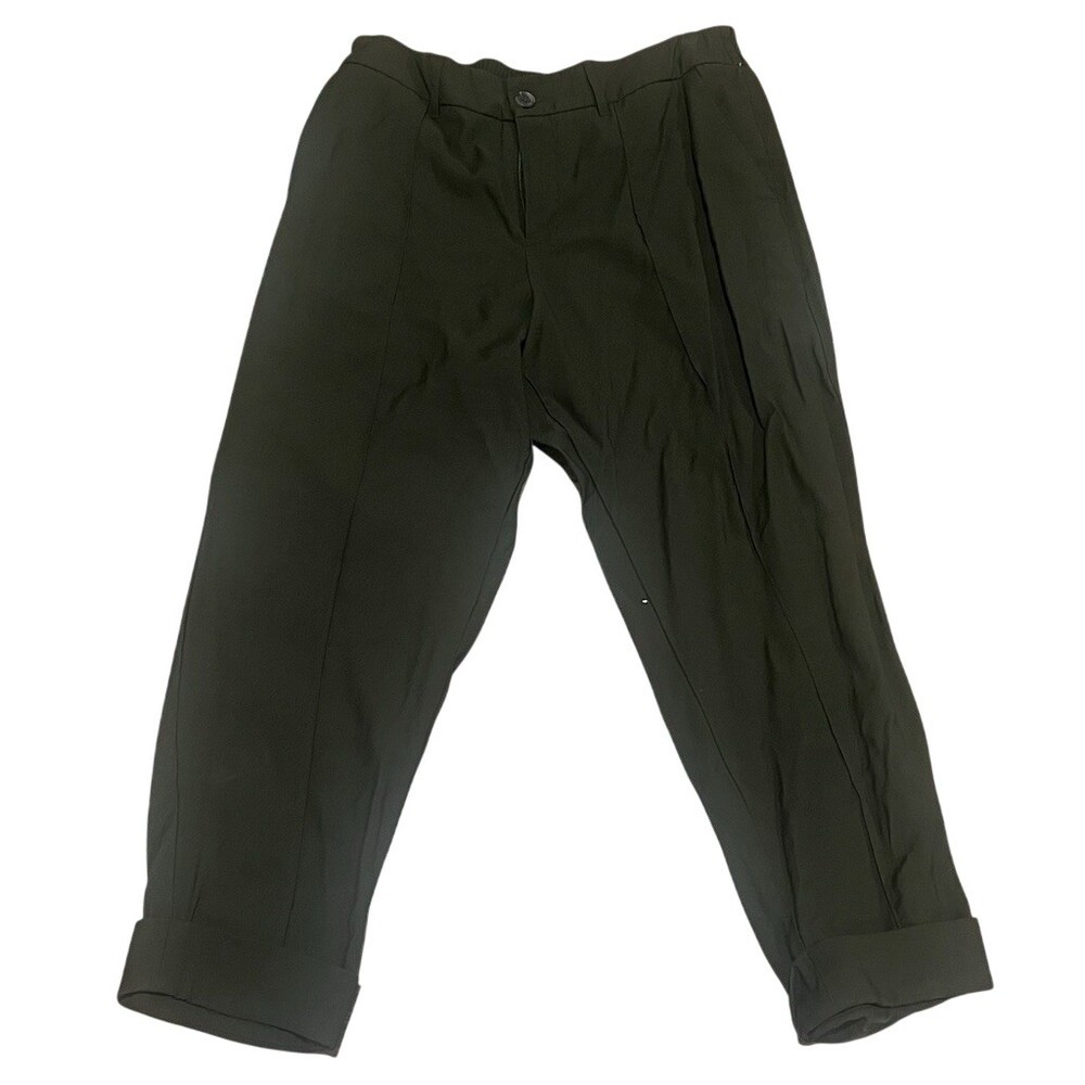 a new day™ Pants Womens Size 14 Olive Green Pleated Ankle Cuffed Hem